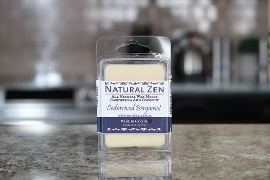 Cedarwood Bergamot - Luxury Wax Melt - Natural Zen Home Fragrance Studio