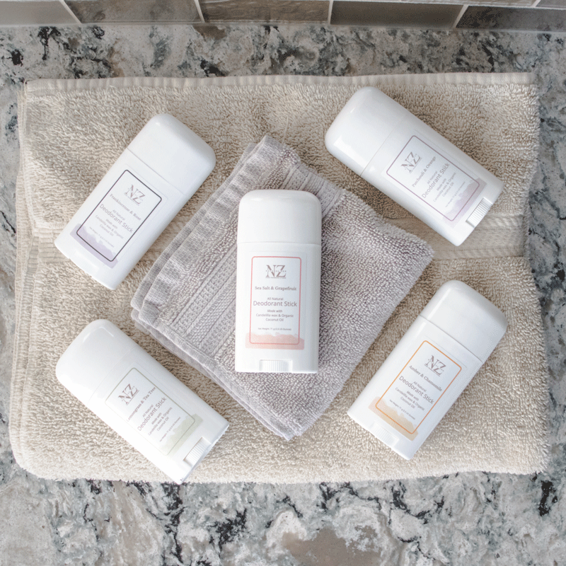 A natural deodorant that actually works! Ditch your toxic deodorant - this is the one you’ve been looking for. Our deodorant is designed to give you the feeling of freshness and confidence. (The best way to start any day!) Our unique Candelilla and Coconut Deodorant is made with only four skin nourishing ingredients