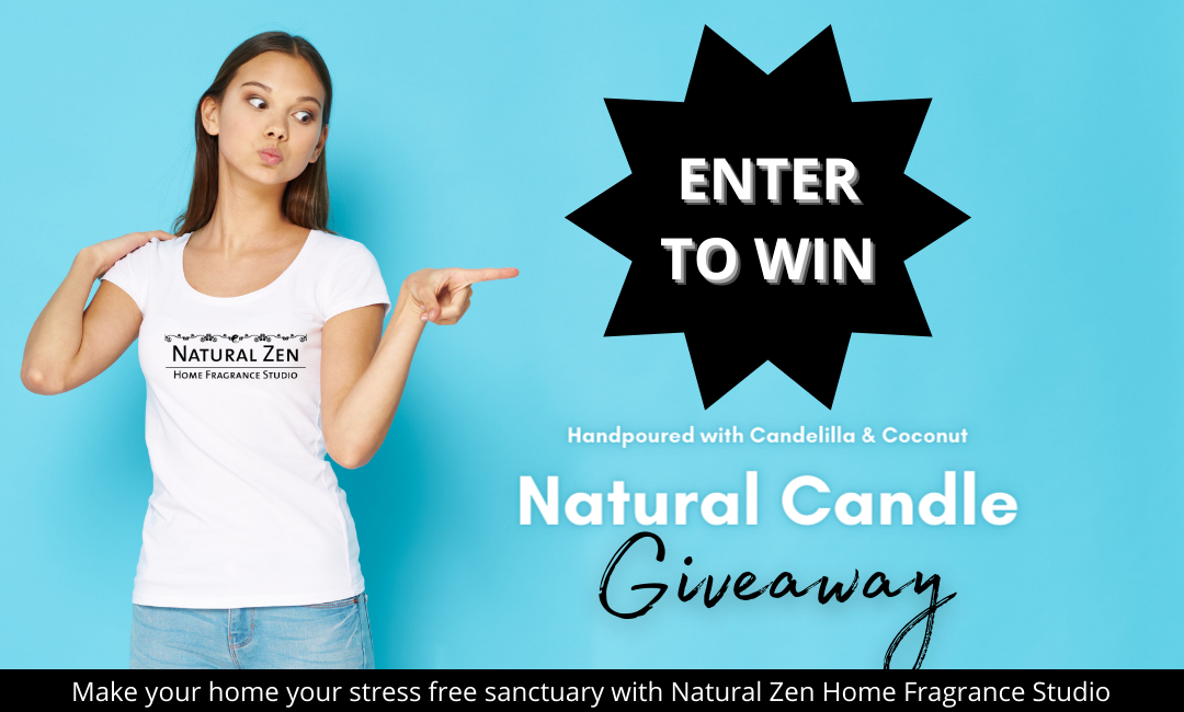 Enter our giveaway contest to win a free candle from Natural Zen