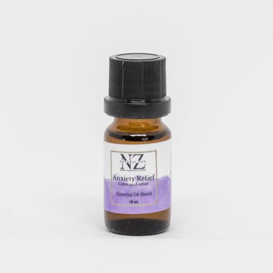 Experience relief from the symptoms of anxiety with the pure power of Nature. ANXIETY RELIEF is our proprietary essential oil blend of Bergamot, Lavender and Roman Chamomile essential oils. The synergistic oil blend in ANXIETY RELIEF helps to lower stress effects, anxiety levels, blood pressure, heart rate and serum cortisol.