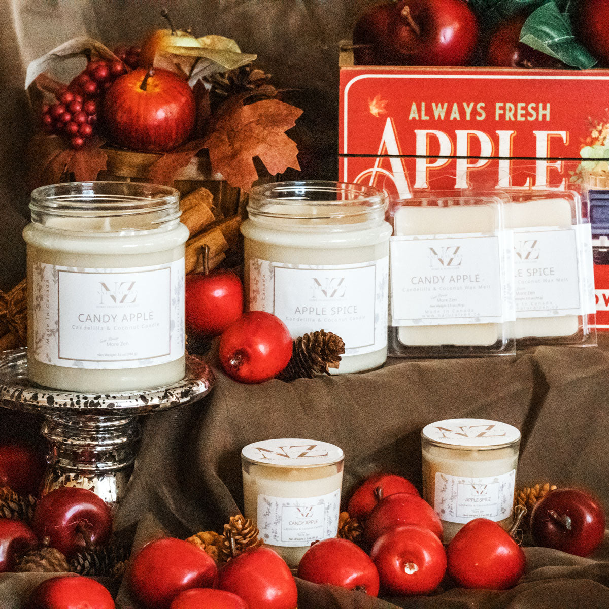 Apple Spice Luxury Scented Jar Candle