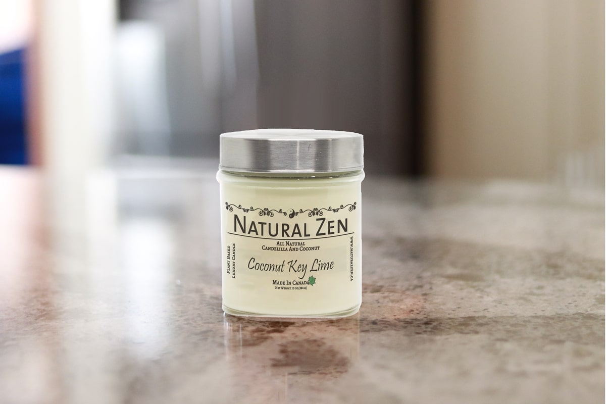 Coconut Key Lime Candelilla and Coconut Scented Jar Candle