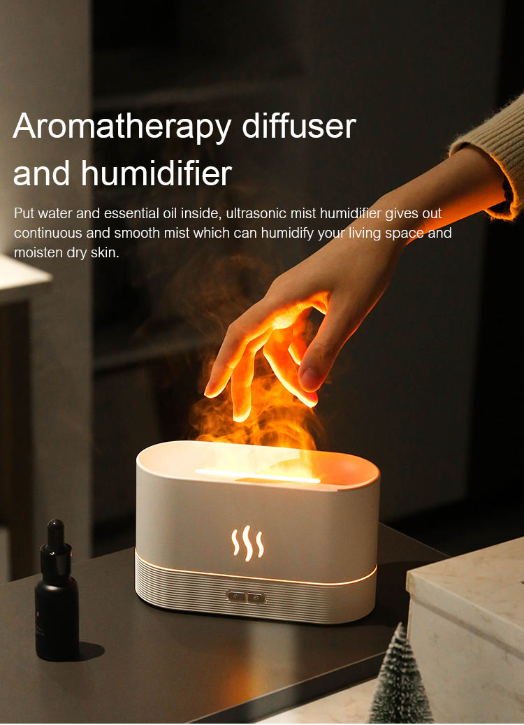 Cozy Hearth Essential Oil Room Flame Diffuser freeshipping - Natural Zen Home Fragrance Studio